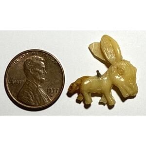 Vintage Large Ears Donkey Cracker Jack Celluloid Charm 1A